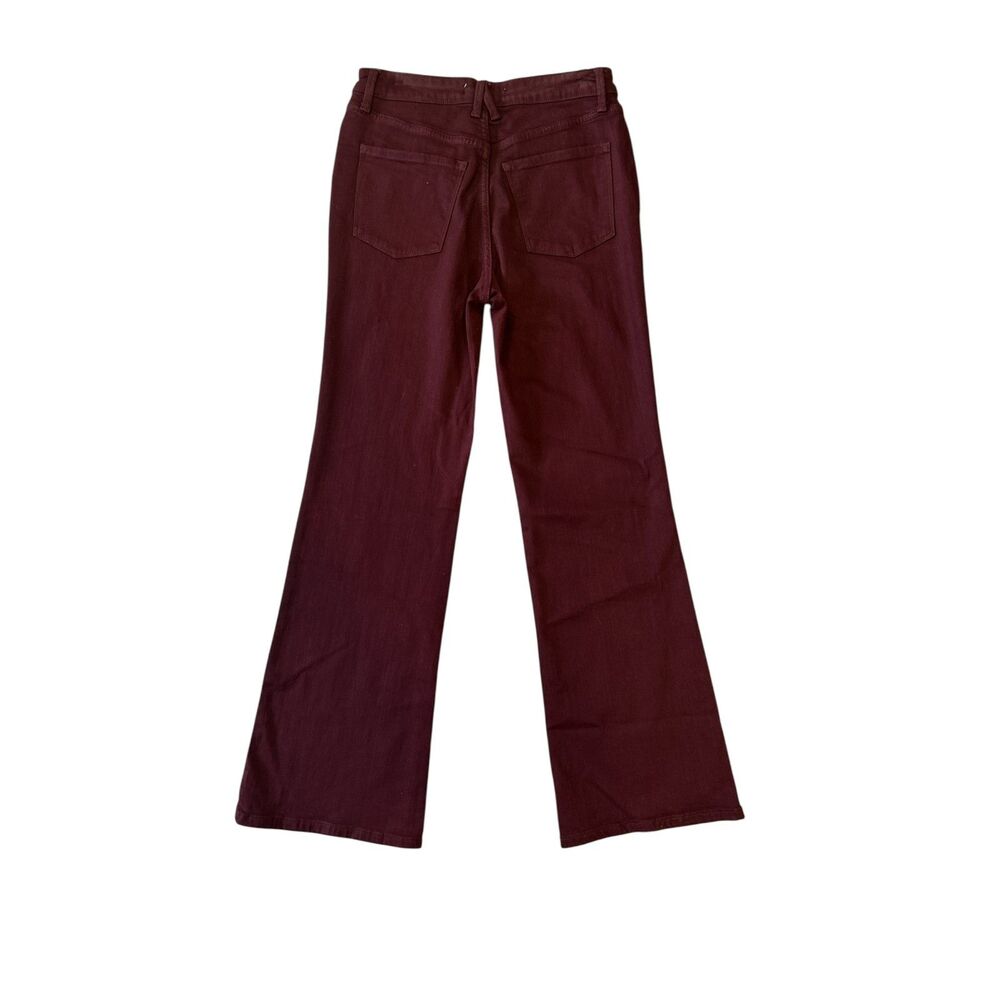 Lauren Conrad Burgundy Flare Jeans Size 6 High Rise Bootcut Y2K - Picture 2 of 2
